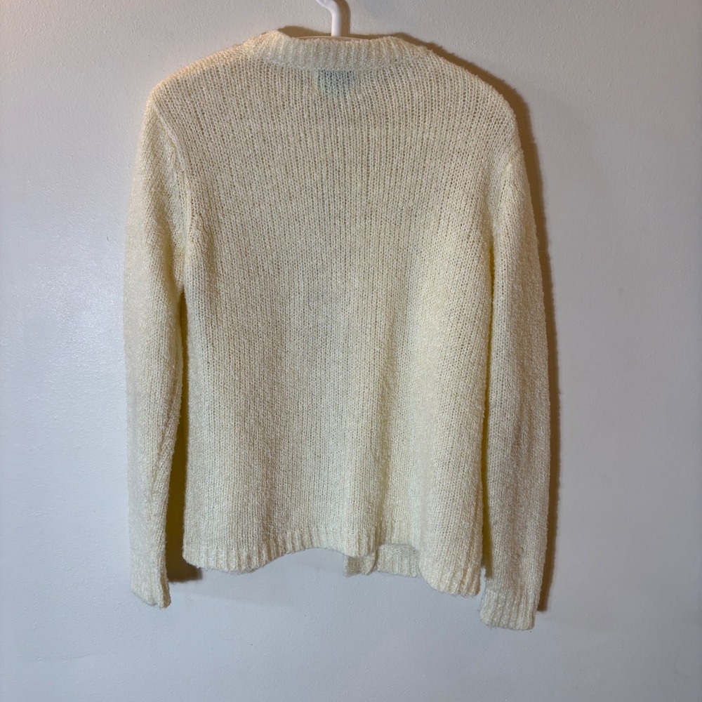 Tilbury‎ Vintage Cream Knit Cardigan Sweater Size Medium - Picture 6 of 6